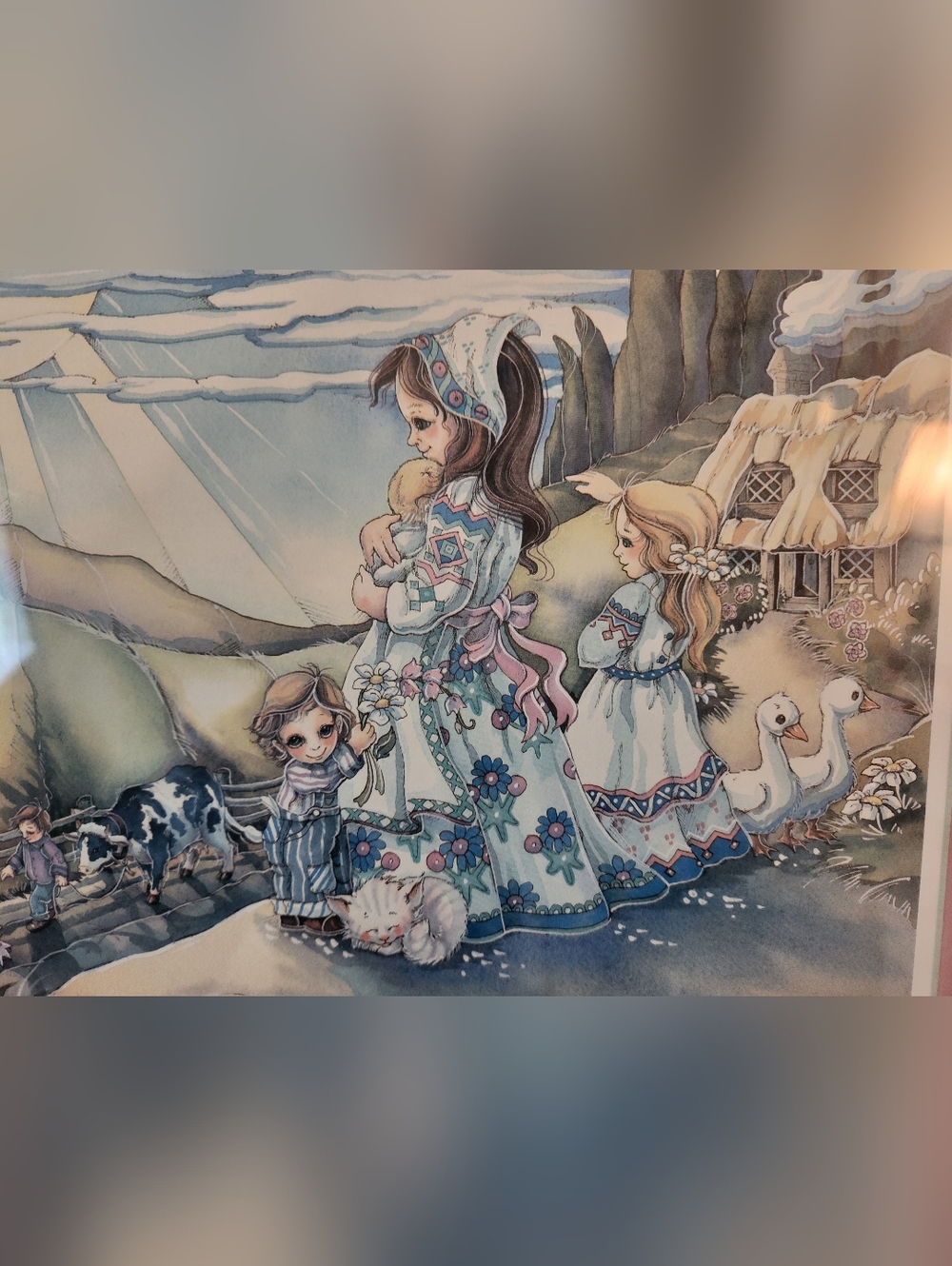 Jody Bergsma Pencil Signed Numbered Lithograph Print Mom 1990 Vintage